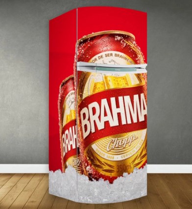 Adesivo geladeira Brahma